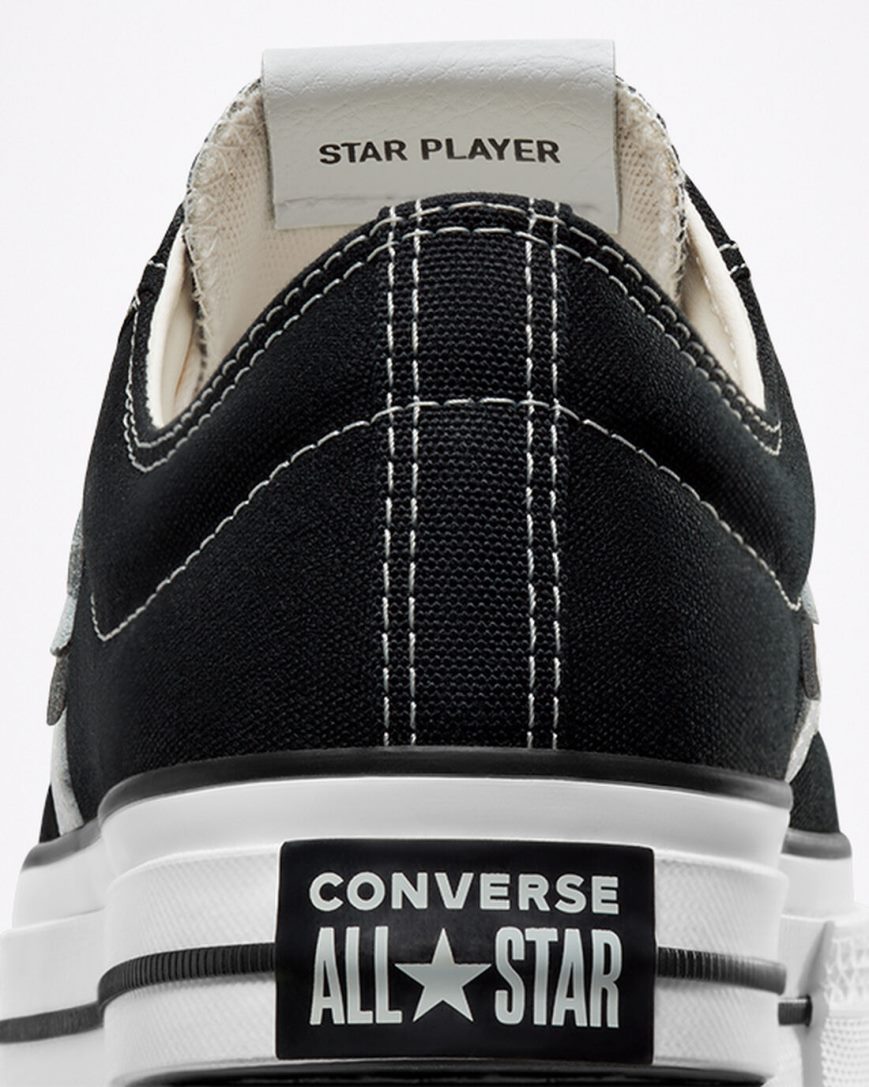 Tenisky Nizke Converse Star Player 76 Damske Čierne Biele Čierne | SK IZCPF0